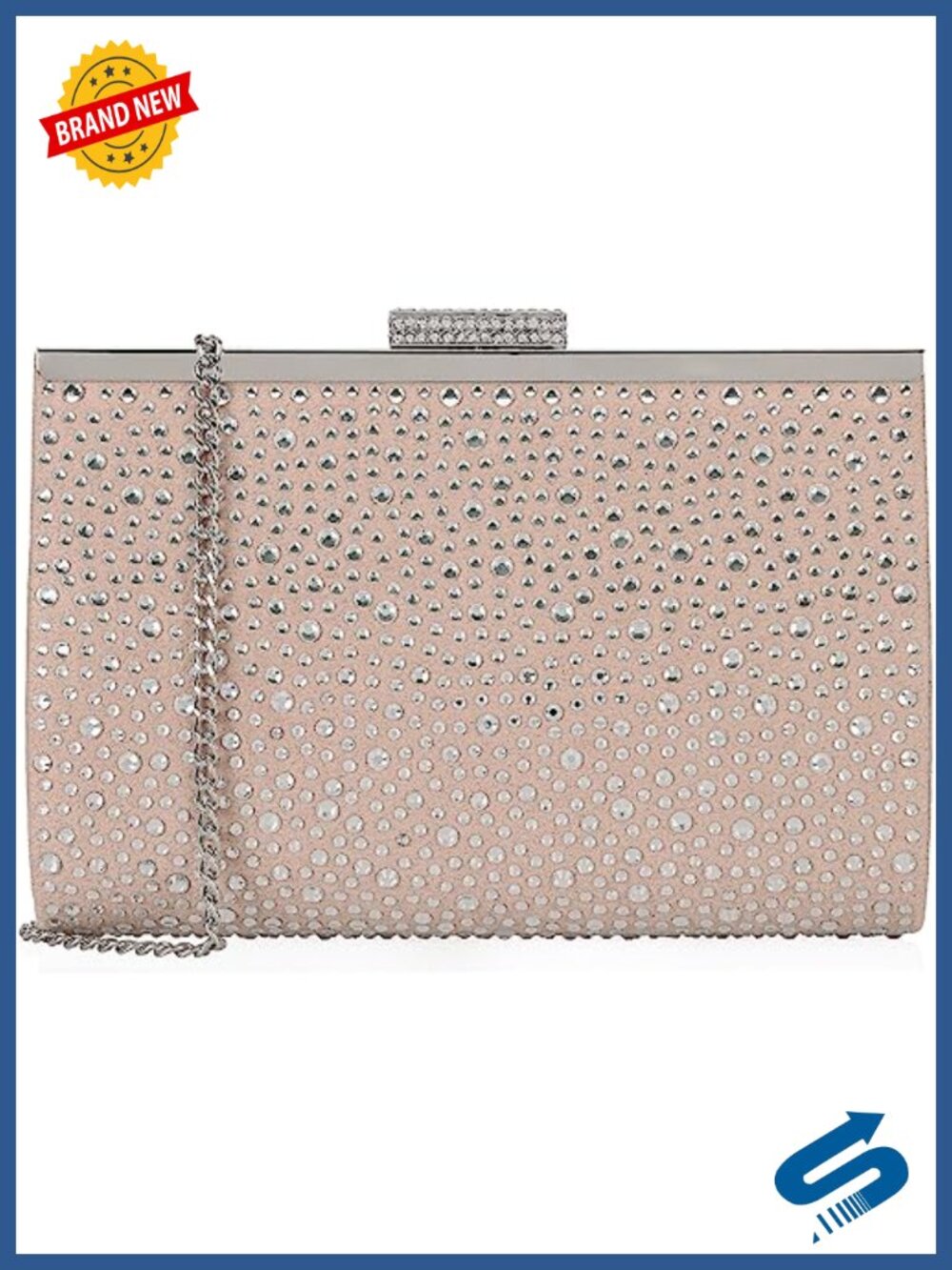 Crystal Frame Clutch Purse Handbag for Party Evening Wedding